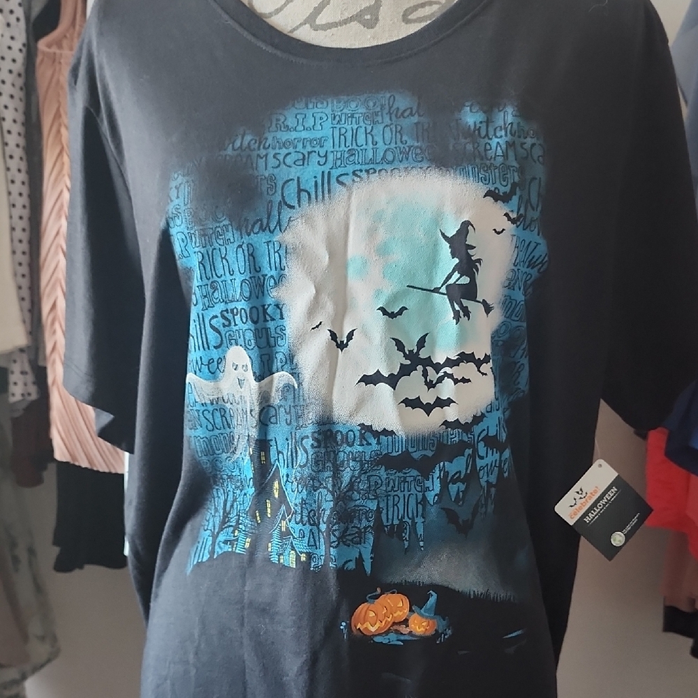 Black Halloween Graphic T-Shirt